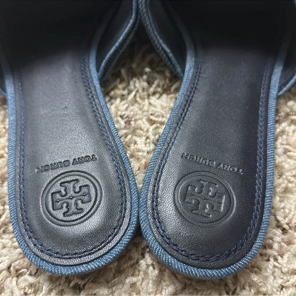 TORY BURCH DENIM SANDALS💗💗💗 - Picture 2 of 4